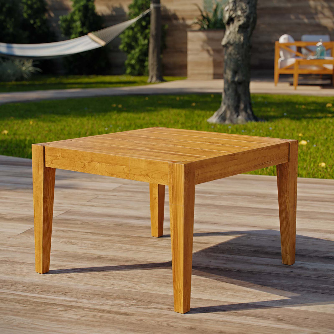 Northlake Outdoor Patio Premium Grade A Teak Wood Side Table Modway