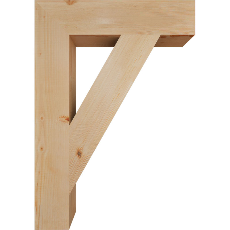 Support de bloc traditionnel, Douglas (lisse), H 40 po x l 5,5 po x P 28 po