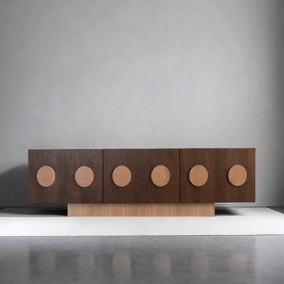 Color combination design sense TV cabinet