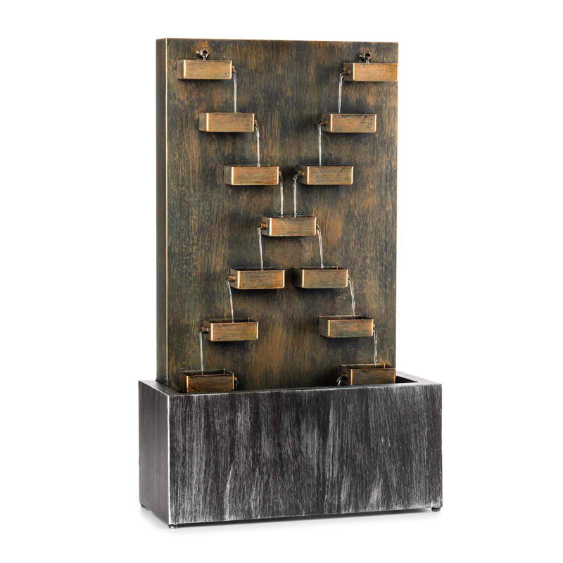 Outdoor Metal Weather Resistant Waterfall Fountain