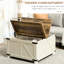 Table de rangement blanc antique