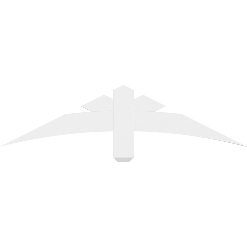 Support de pignon Alberta Alberta, H 12 po x l 48 po (pas: 6/12), P 2 po x F 4 po, PVC