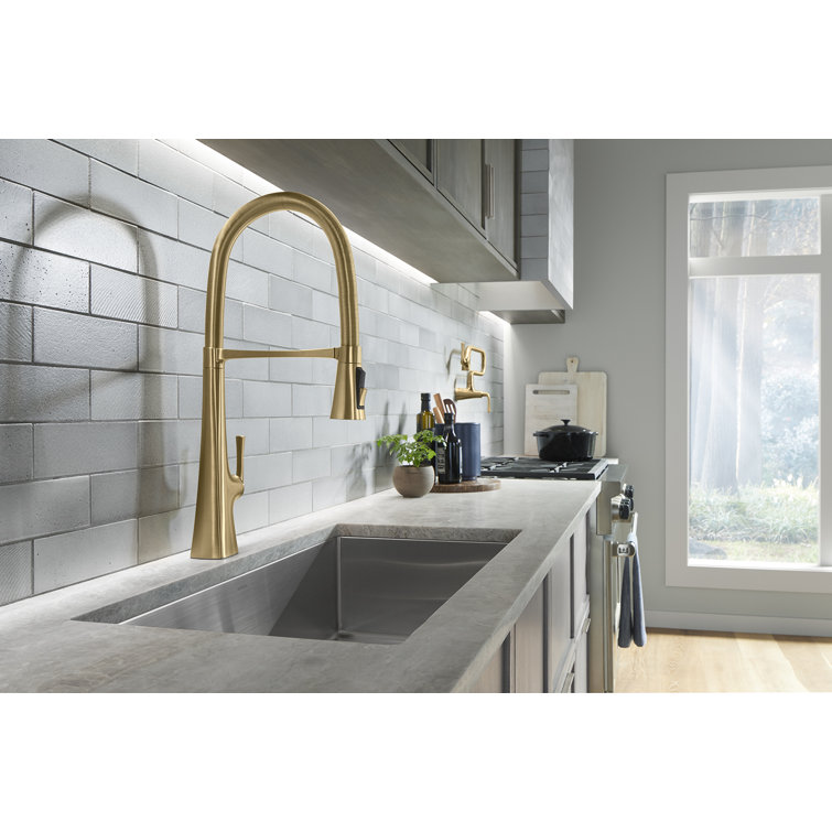Graze Single Handle Kitchen Faucet with 21-9/16" Spout