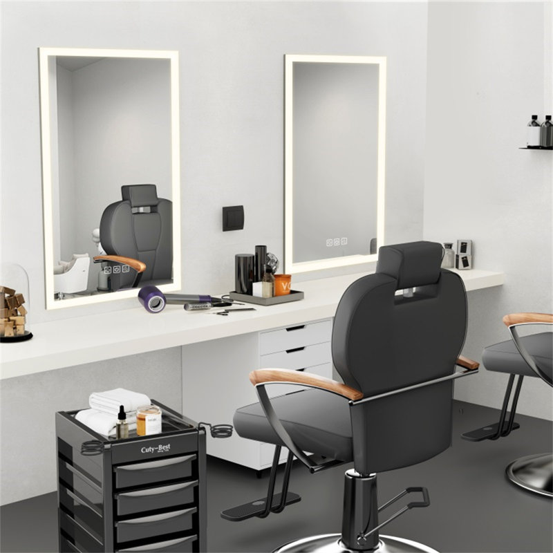 Lumière avant lumineuse pour miroir de salle de bain à DEL 48 po x 36 po (miroir inclus seulement), Horizontale