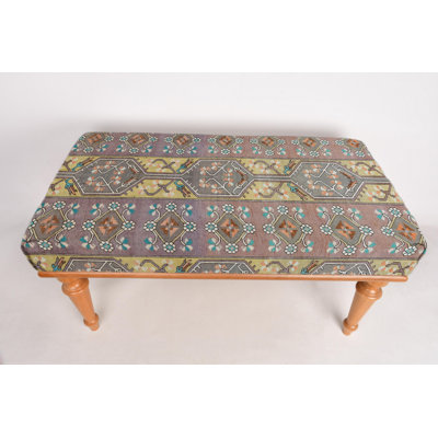 Cotton Upholstered Bench