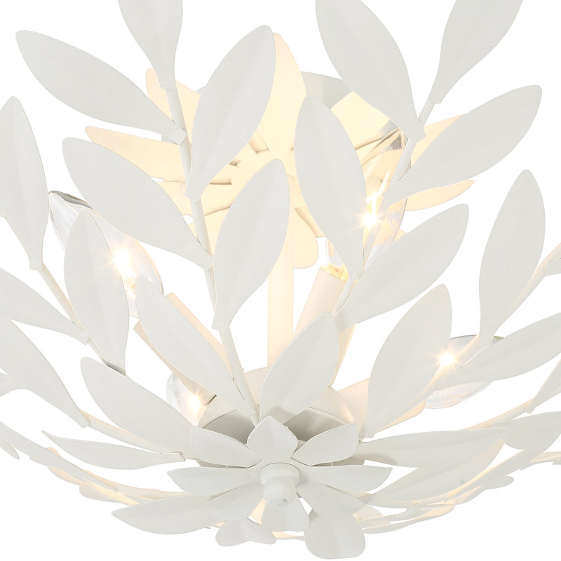 Plafonnier semi-encastré 20,75 po Taliaferro, Blanc