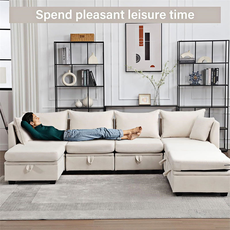Canapé Shynel, Tissu beige