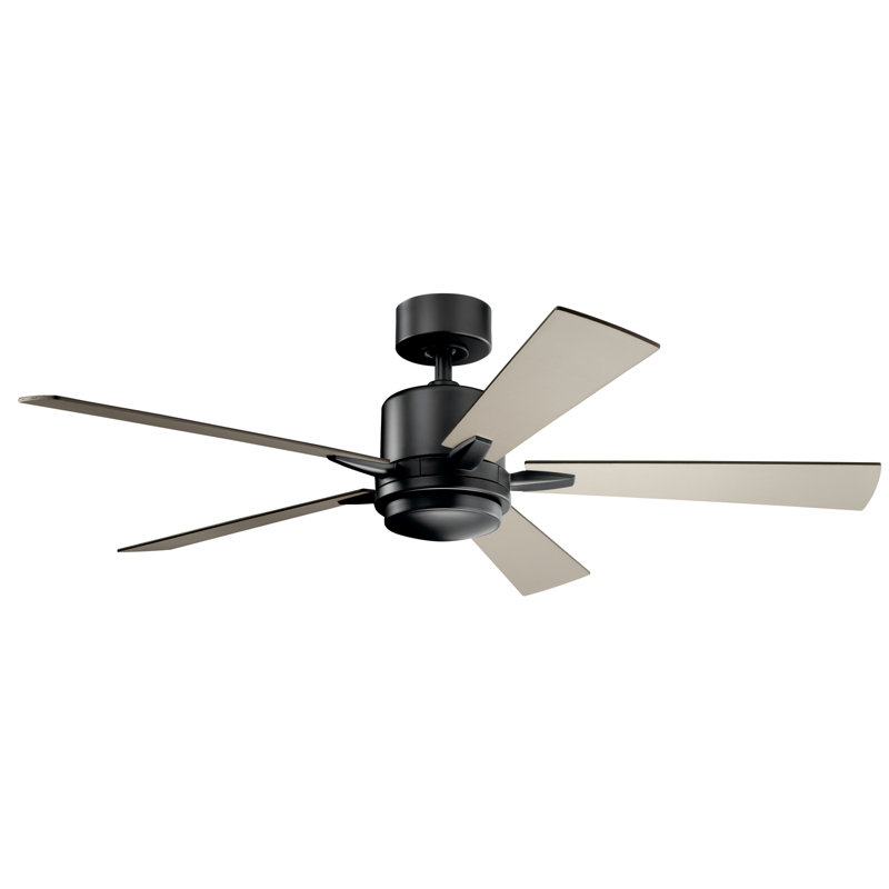 Lucian 52'' Ceiling Fan, Steel, Satin Black
