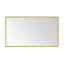 Miroir de salle de bain 48 po avec cadre en aluminium, miroir de meuble-lavabo mural rectangulaire-542106369