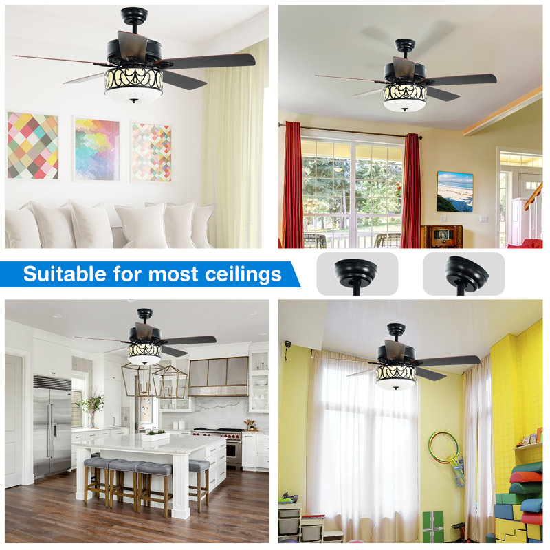 Amberlin 52'' Ceiling Fan with Light Kit