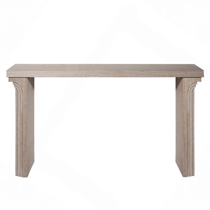 58" Wooden Console Table For Entryway, Living Room, And Hallway – Versatile Decorative Accent, Natural