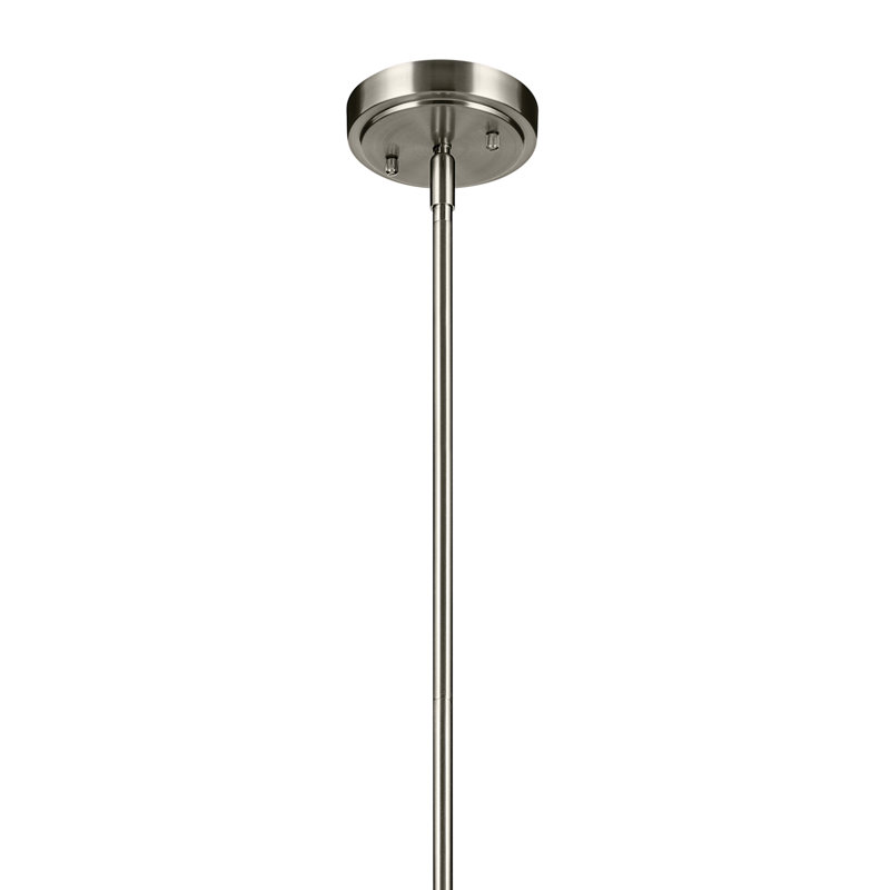 15.25" 1-Light Bell Pendant with Clear Glass