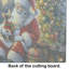 Planche à découper en verre Chihuahua and Santa Claus