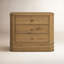 Minnie 3 - Drawer Solid Wood Nightstand