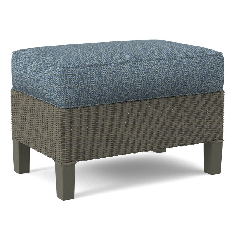 Gibraltar Ottoman, Greystone, Beige Performance Fabric; 0851-73