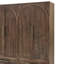 Armoire-penderie moderne en bois massif, 4 portes, 4 tiroirs, garde-robe et étagères, chêne brun foncé-383996574