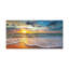 Plage, lever de soleil, mer tropicale, art mural sur toile-575282796