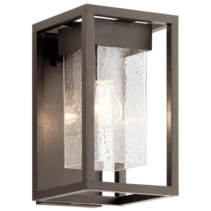 Harjeevan Wall Light, 12" H x 7" W x 7" D, Olde Bronze