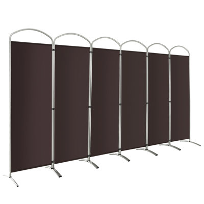 Cloison pliante 6 panneaux l 74 po x H 74 po Keiyana
