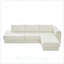 Canapé modulaire en forme de L avec coussins à double couche pour un confort accru et des agencements de salon polyvalents-129410311