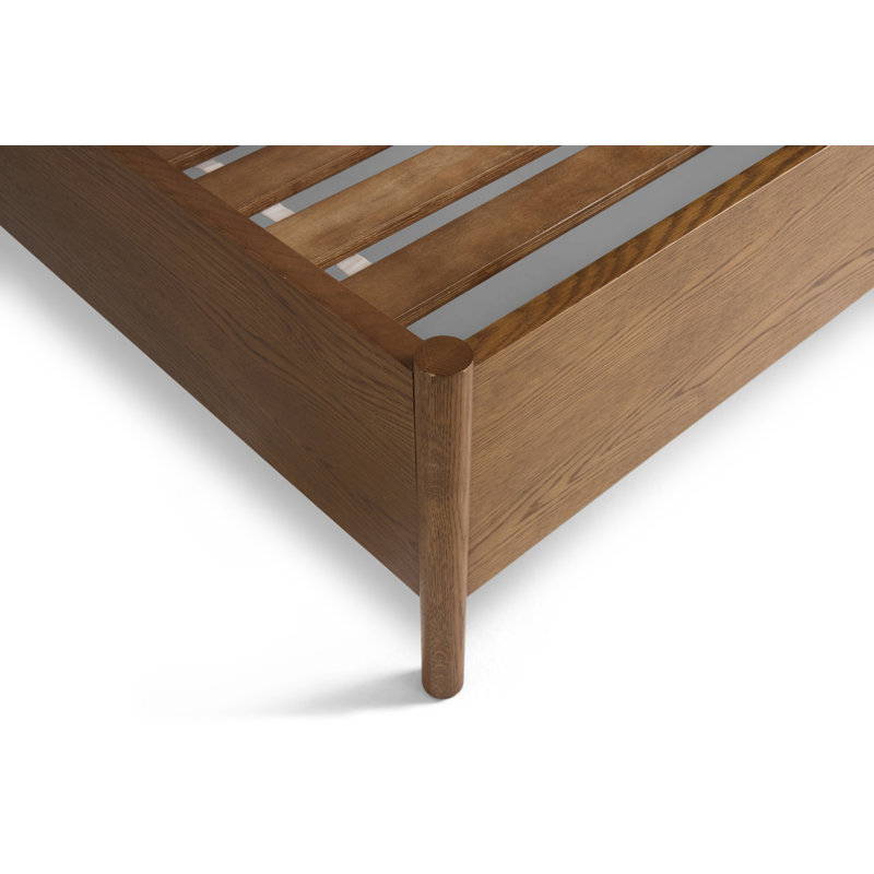 Clover Wood & Woven Bed - King