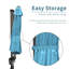 Parasol en porte-à-faux bleu 10 'sans base-86854394