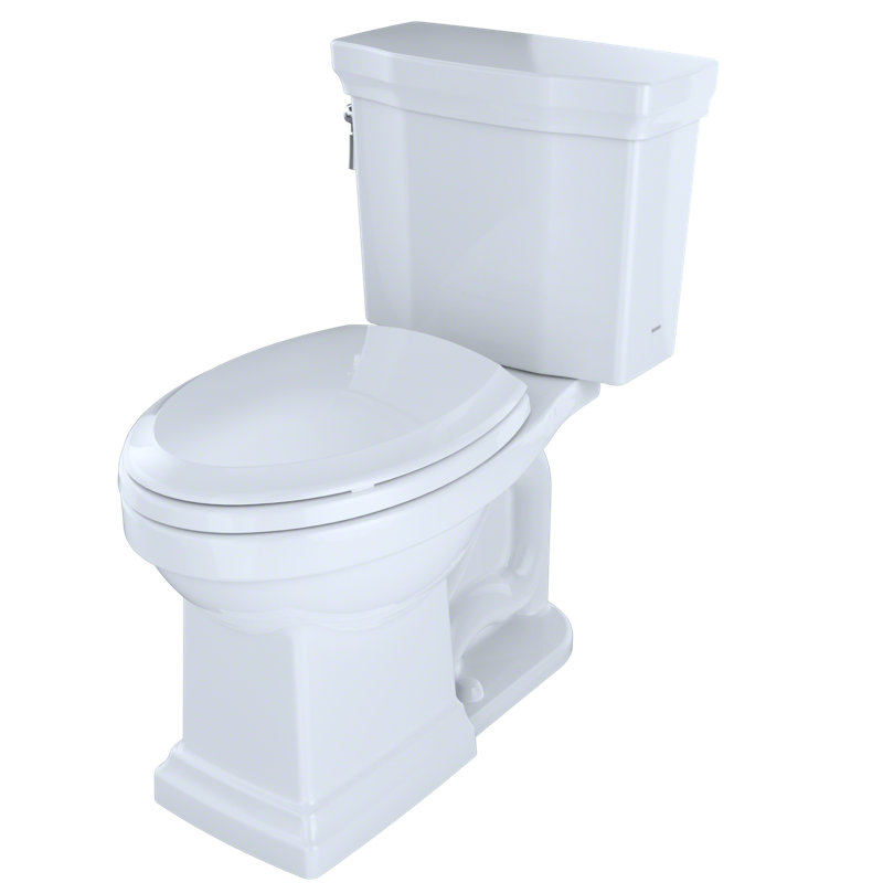 Promenade® II 1.28 GPF (Water Efficient) Elongated Two-Piece Toilet (Seat Not Included), Left-Hand, Cotton