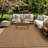 Plaid Easy-Care Indoor/Outdoor Flat Woven Area Rug-285256337-300187932