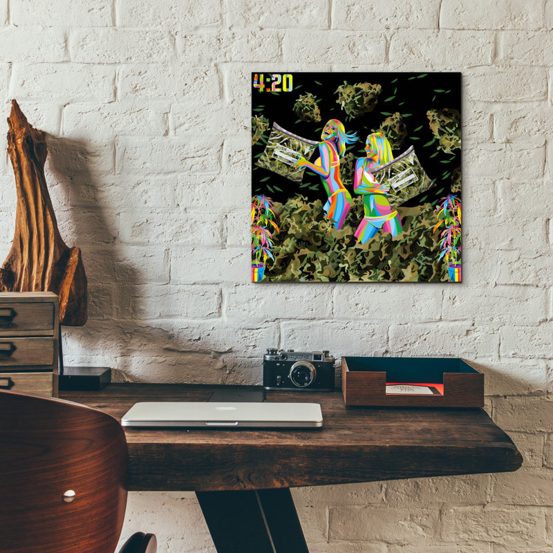 «Pillow Fight» par Bob Weer, H 12 po x l 12 po x P 0,13 po