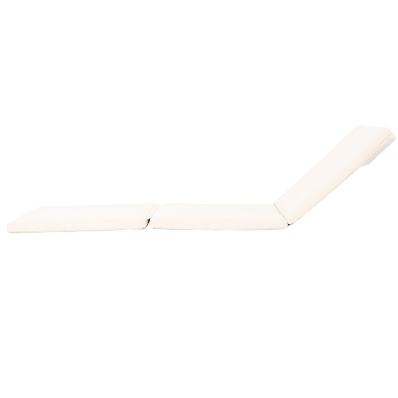 Outdoor Lounge Pillow In Cream, Water - 78.49"d X 25.16"w 1.97"h, No Assembly Required For A Relaxing Moment Cream Veranda Cushion Needed