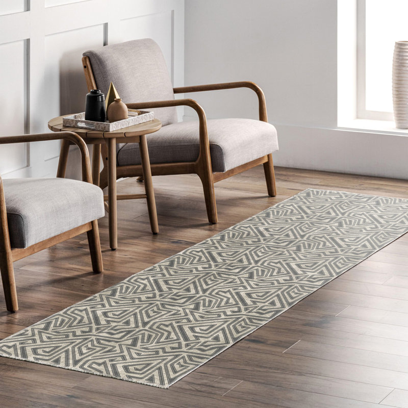 Tapis rectangulaire Delhall avec envers antidérapant, Rectangle 2 pi 8 po x 5 pi