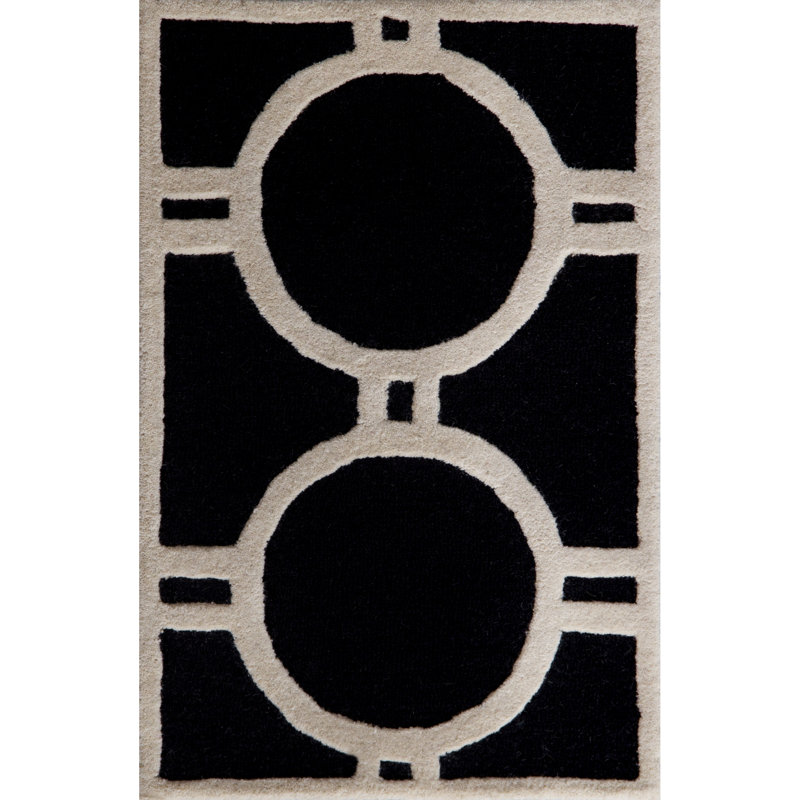 Cambridge Hand Tufted Wool Geometric Rug, Rectangle 2' x 3'