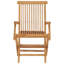 Mobilier de jardin en bois massif avec chaises en bois de teck massif