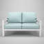 Causeuse d'extérieur en métal avec coussin Sunbrella Townsend-134727940-114247086