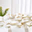 Gem Cut Gold Bone China Dinner Plate