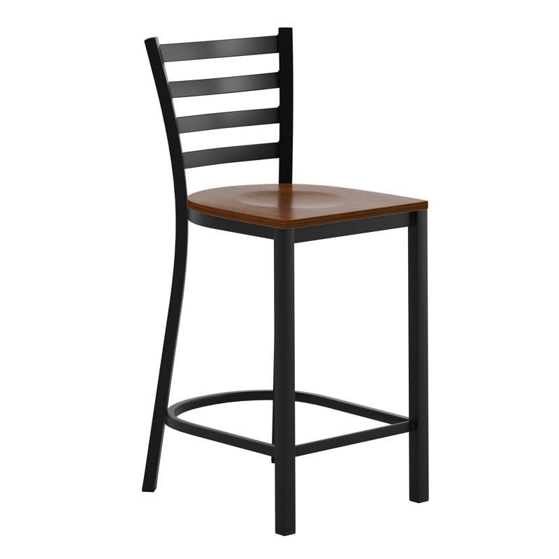 Tabouret de comptoir en métal Commercial, Naturel