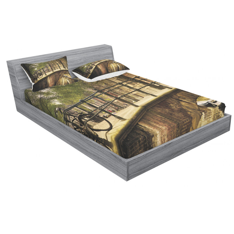 Microfiber Sheet Set, Queen Sheet Set with Fitted Sheet