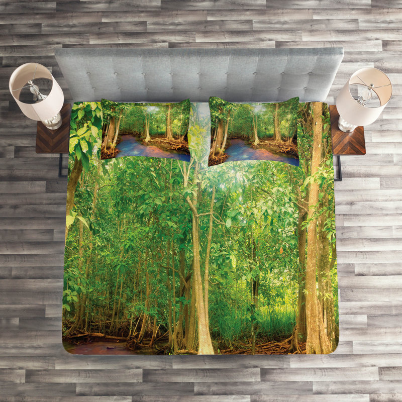 Forest Rustic Polyester Coverlet