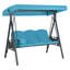 Balancelle de luxe à 3 places avec support et porte-gobelets, auvent et oreiller inclus, Terra-2039822770-2086529866-2115565062