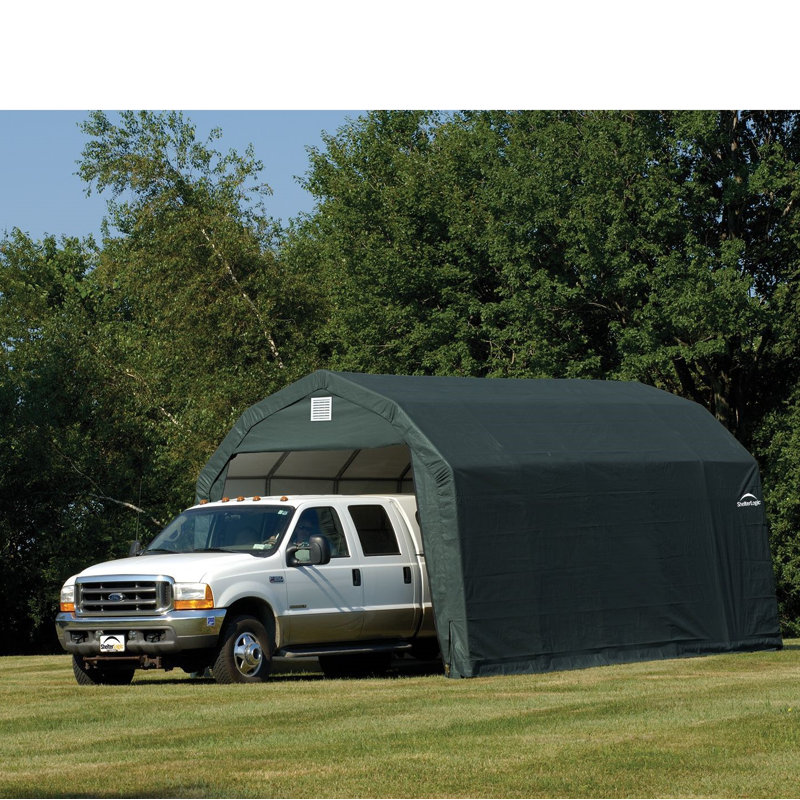 ShelterCoat 12 x 24 ft. Garage Barn STD, Green