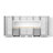 Bold XL Series Platinum 12 Piece Garage Cabinets Set With Tool, Base, Wall Cabinets, Bamboo Worktop And 30 In. Lockers-119048812