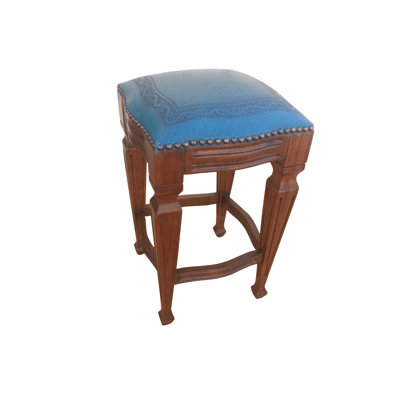 Zorro Upholstered Counter Stool with Solid Wood Frame