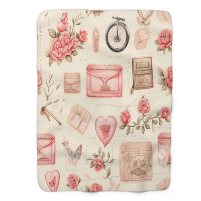 Rose antique - couverture de qualité supérieure 1 pièce
