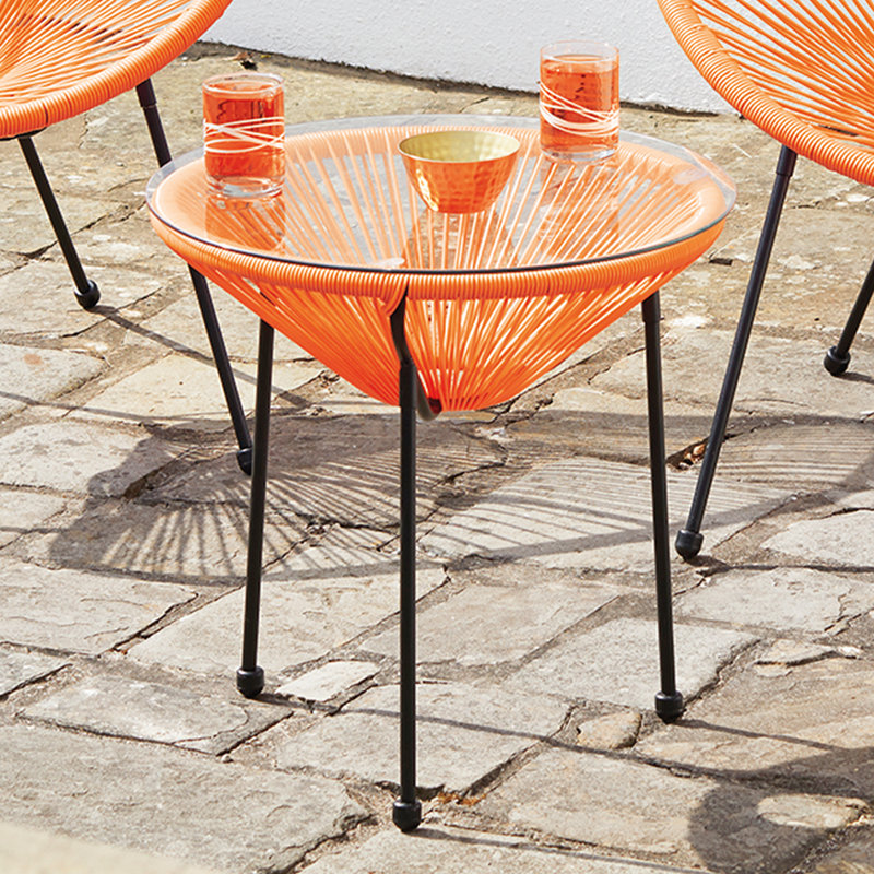 Barnet 2 - Person Patio Dining Set Round Table with Cushions Included