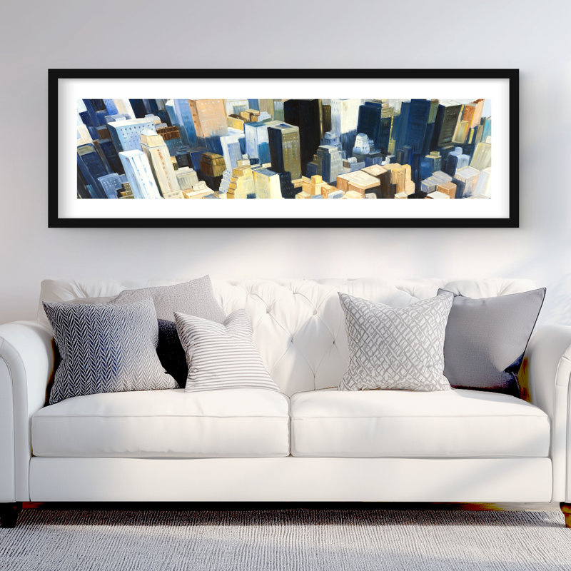 Manhattan View Empire State Building - Framed Print Decor