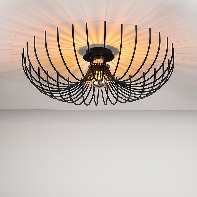 Rosilynn Geometric Chandelier, Gold/Matte Black