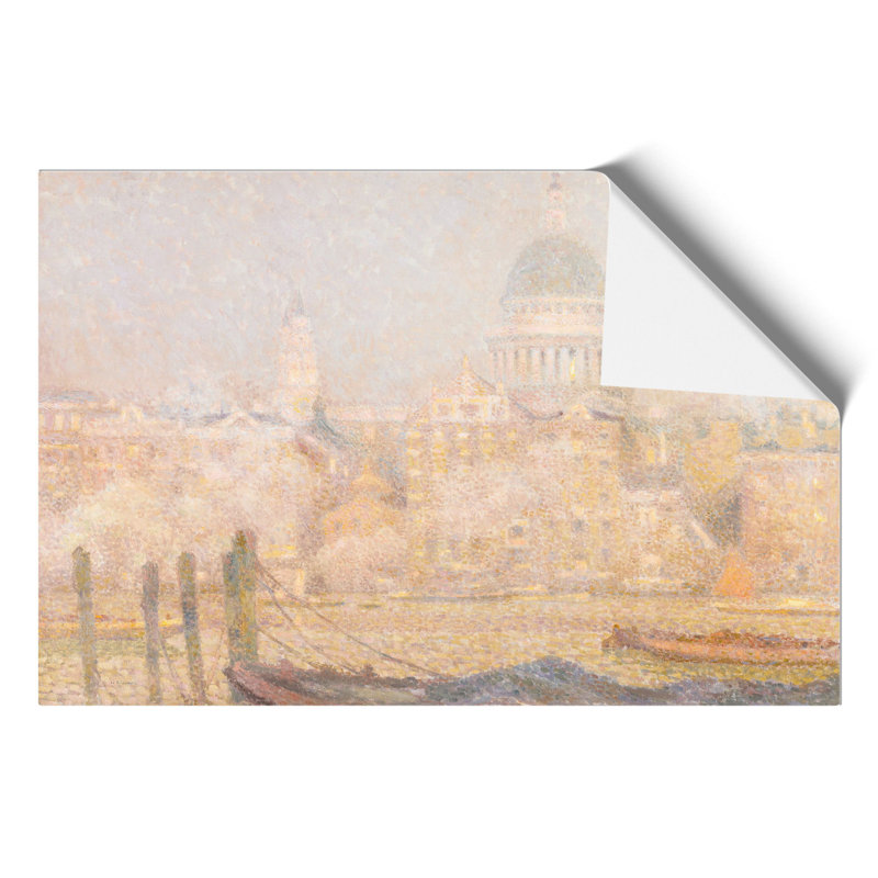 St. Pauls Cathedral by Henri le Sidaner - Frameless Print, 42cm H x 59cm W x 0.1cm D