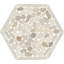 Mosaïque de galets hexagonaux Daltile Pebble Oasis 11 po x 10 po (11 pièces par carton)-107154115