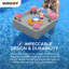 Plateau flottant en osier de 24 po x 24 po Sunjoy-88209592