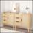 Modern Rattan Wood Dresser With Spacious Drawers And Adjustable Shelf For Versatile Storage In Any Room